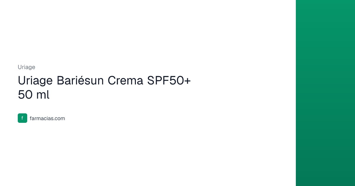 Uriage Bariésun Crema SPF50+ 50 ml