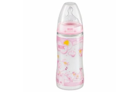 Nuk First Choice Biberón Baby Rosa con Tetina Silicona 300ml