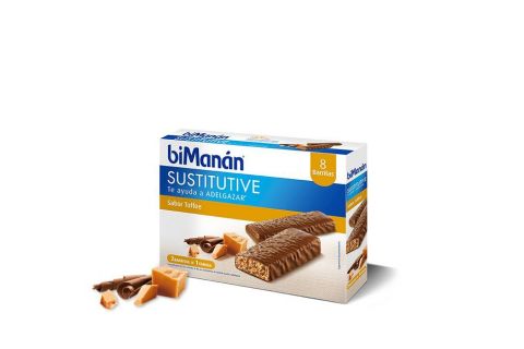 Bimanán Sustitutive Barrita Toffe 8 unidades
