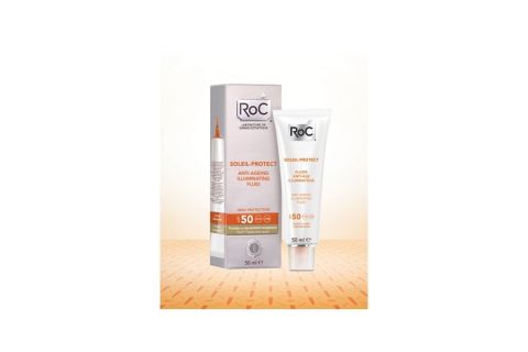 Roc Soleil Protect Fluido Iluminador Antiedad Spf 50+ 50 Ml