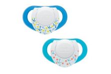 Chupete Chicco Physio Compact Azul Caucho 6-12m 2uds