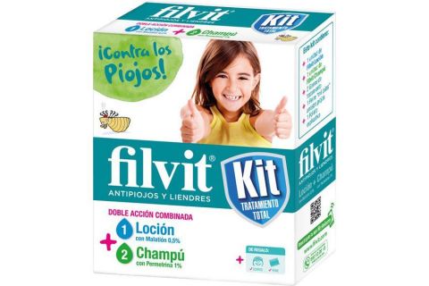 Filvit Kit Tratamiento Antipiojos Loción 100 ml + Champú 100 ml