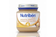 Nutribén Postre Manzana Naranja Plátano y Galletas 130gr
