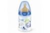 Nuk Biberón Tetina Látex Boca Ancha Cristal T-1 125ml