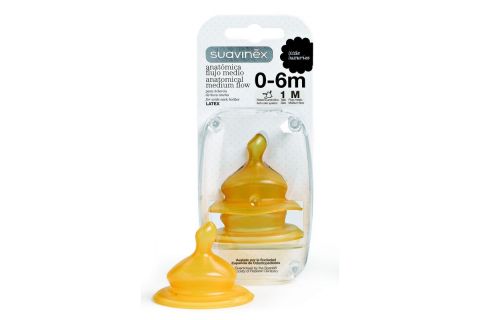 Suavinex Tetina Látex Anatómica T 1 M 2 uds