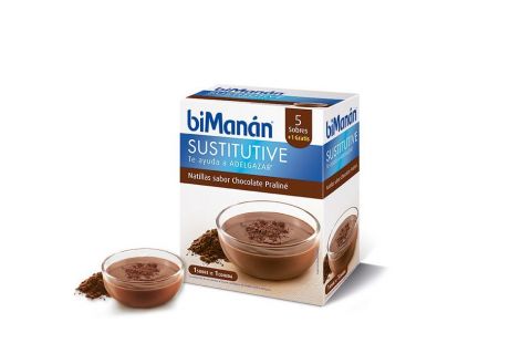 Bimanán Natillas Praliné 5 Sobres