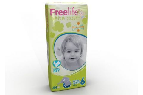 Freelife Bebecash Pañal Infantil T-6 44uds