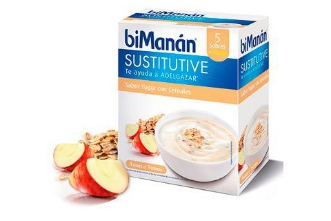 Bimanán Crema Sabor Yogur con Cereales 6 Sobres