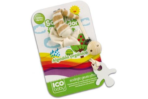 Cadenita Algodon Organico Chupete Ico Baby