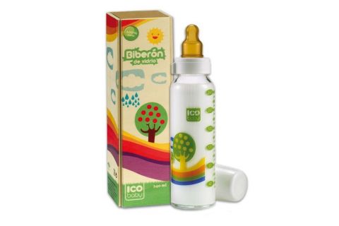 Biberon Cristal Rosca Ico Baby 240 Ml