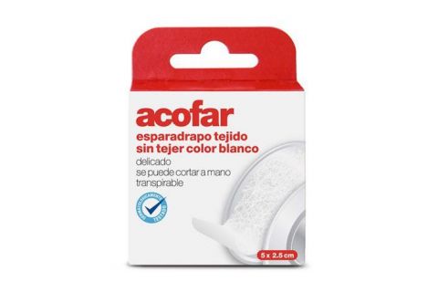 Acofar Esparadrapo Tejido sin Tejer Blanco 5m X 1,5cm