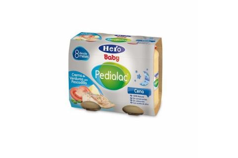 Hero Baby Pedialac Cena Crema Verduras y Pescadilla 2x200gr