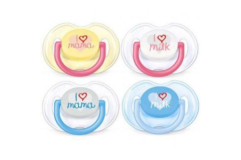 Avent Chupete Mini Silicona Textos 0-6m 1ud