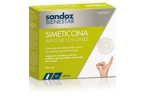 Sandoz Bienestar Simeticona Alivio Gases 20 Sobres