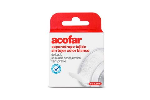 Esparadrapo Acofar S/tejer Blanco 5x5cm