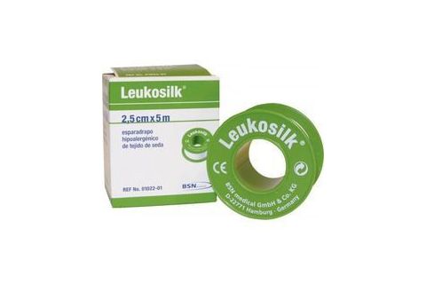Leukosilk Esparadrapo Hipoalergénico 2,5cmx5m