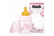 Suavinex Biberón Boca Ancha con Tetina 3 Posiciones Rosa 150 ml