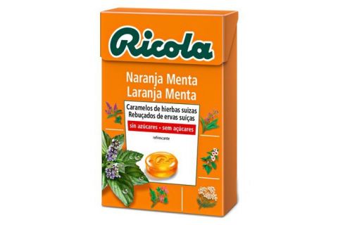 Ricola Caramelos Naranja Menta Sin Azúcar 50 gr