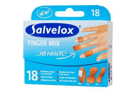 Salvelox Finger Mix Aposito Adhesivo Surtido 18