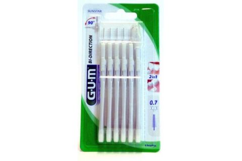 Gum Cepillo Interdental Proxabrush 2614 Bidireccional Fino 6 Uds