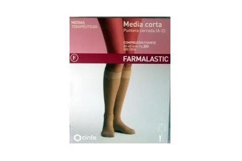 Media Corta Farmalastic Norm. Beige T.g Cerrada