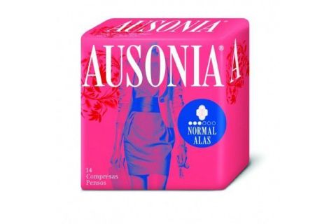 Compresas Ausonia Normal Alas 14 Und.