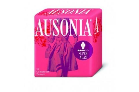 Ausonia Airdry Compresas Super Alas 12 Uds