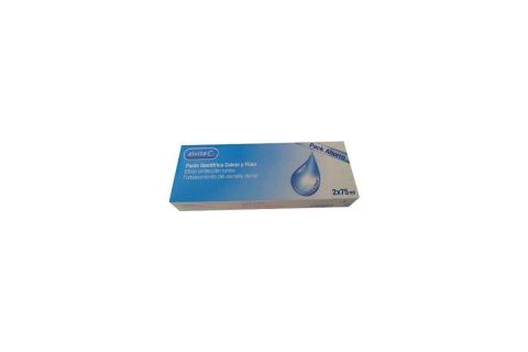 Alvita Pasta Dental Calcio y Fluor Duplo 75 Ml X 2 Uds