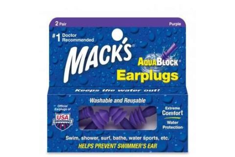 Macks Aqua Block Tapones Oído Cera 2uds
