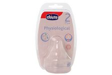 Chicco Tetina Fisiológica Silicona 2m+ Flujo Regulable