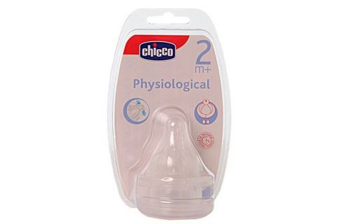 Chicco Tetina Fisiológica Silicona 2m+ Flujo Regulable