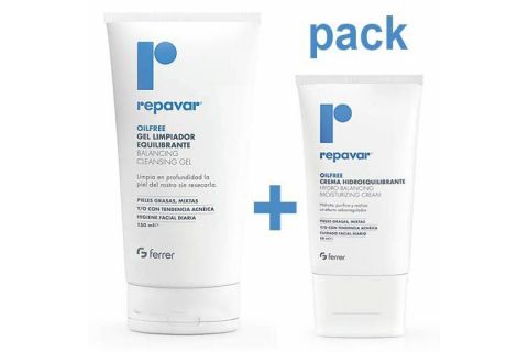 Repavar Oilfree Kit Dermo Equilibrante 50ml + 150ml