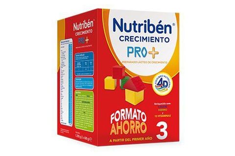 Nutribén Leche Crecimiento 3 Formato Ahorro 1200 gr