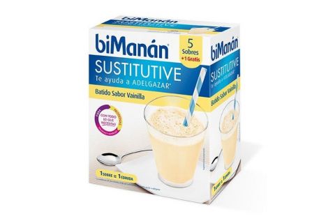 Bimanan Sustitutive Batido Sabor Vainilla 6 Sobres