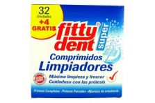 Fittydent Limpieza Prótesis Dental 32 Comprimidos + 4 Gratis