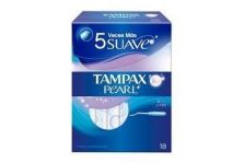 Tampax Pearl Tampón 100% Algodón 18 uds