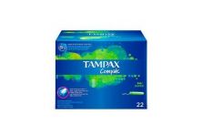 Tampax Compak Tampón 100% Algodón Super 22 uds