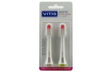 Vitis Sonic S10/S20 Cabezal Recambio Cepillo Eléctrico Gingival 2 uds