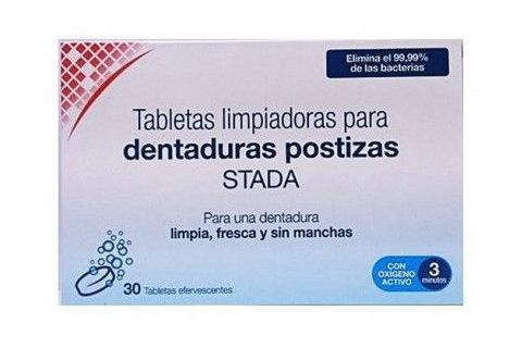 Stada Tabletas Limpiadoras Dentaduras Postizas 30 uds