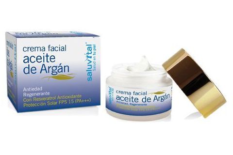 Saluvital Crema Facial Aceite de Argán SPF-15 50 ml