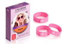 Nosa Pulsera Repelente Mosquitos Rosa 3 Uds