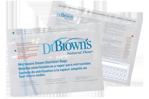 Dr. Browns Bolsa Esterilización a Vapor Microondas 5uds
