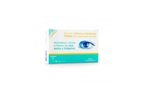 Stada Solución Oftálmica Hidratante 0.2 Hialuronato De Sodio 20 uds de 0.5 ml