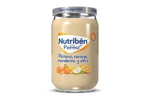 Nutribén Potitos Plátano, Naranja, Mandarina y Pera 235gr