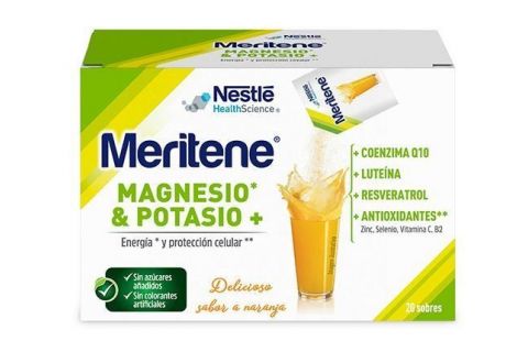 Meritene Magnesio y Potasio Regeneris 20 Sobres
