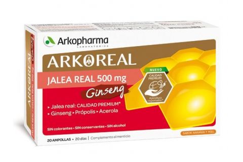 Arkoreal Jalea Real + Ginseng 20 Unidosis
