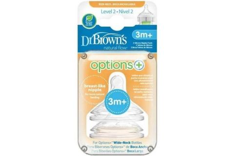 Dr. Browns Tetina Options Boca Ancha Nivel 2 2uds