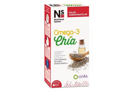 NS Omega 3 Chía 120 Cápsulas