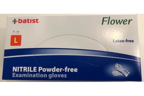 Batist Guantes Nitrilo sin Polvo Talla L 100uds