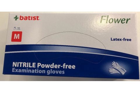 Batist Guantes Nitrilo sin Polvo Talla M 100uds